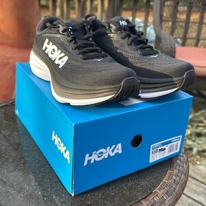 HOKA Black Athletic  BONDI 8 Sneakers